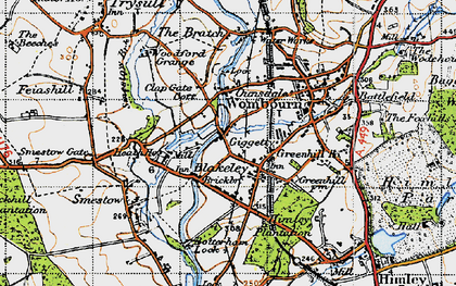 Old map of Giggetty in 1946