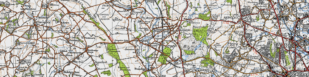 Old map of Giggetty in 1946