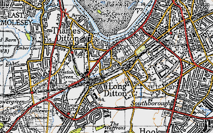Old map of Giggshill in 1945