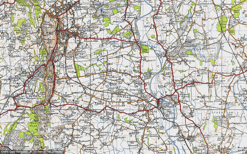 Old Map of Gilbert's End, 1947 in 1947