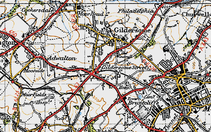 Old map of Gildersome Street in 1947