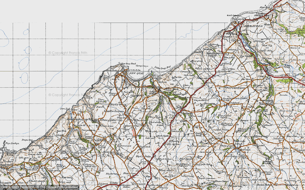 Old Map of Gilfachreda, 1947 in 1947