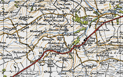 Old map of Gill in 1947