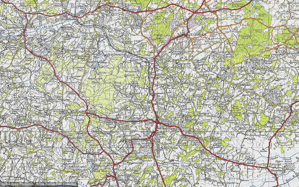 Old Map of Gill's Green, 1940 in 1940