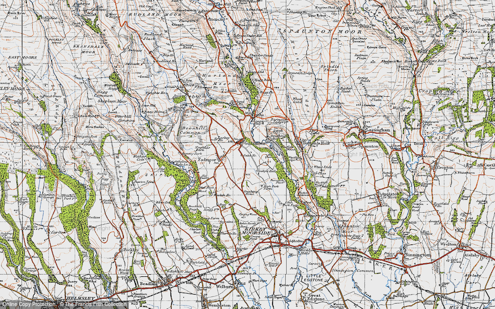 Old Map of Gillamoor, 1947 in 1947