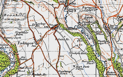 Old map of Gillamoor in 1947