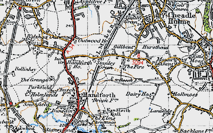 Old map of Gillbent in 1947