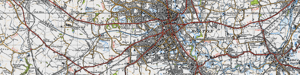 Old map of Gilnow in 1947