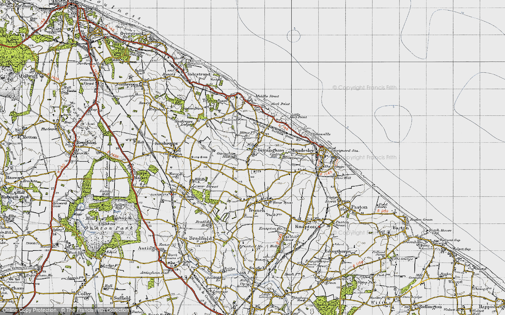 Old Map of Gimingham, 1945 in 1945