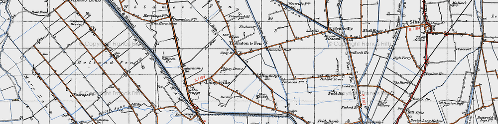 Old map of Peacock's Fm in 1946