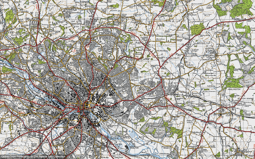 Old Map of Gipton, 1947 in 1947