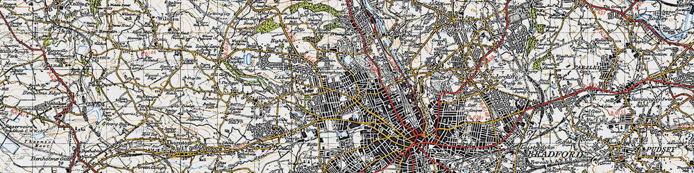 Old map of Girlington in 1947