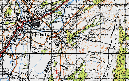 Old map of Glais in 1947