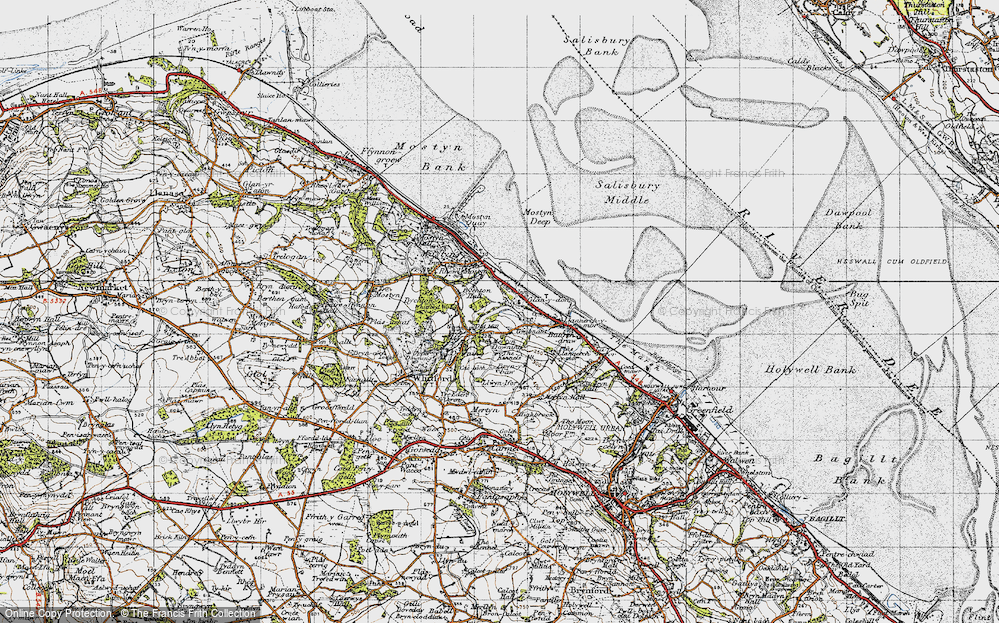 Old Map of Glan-y-don, 1947 in 1947