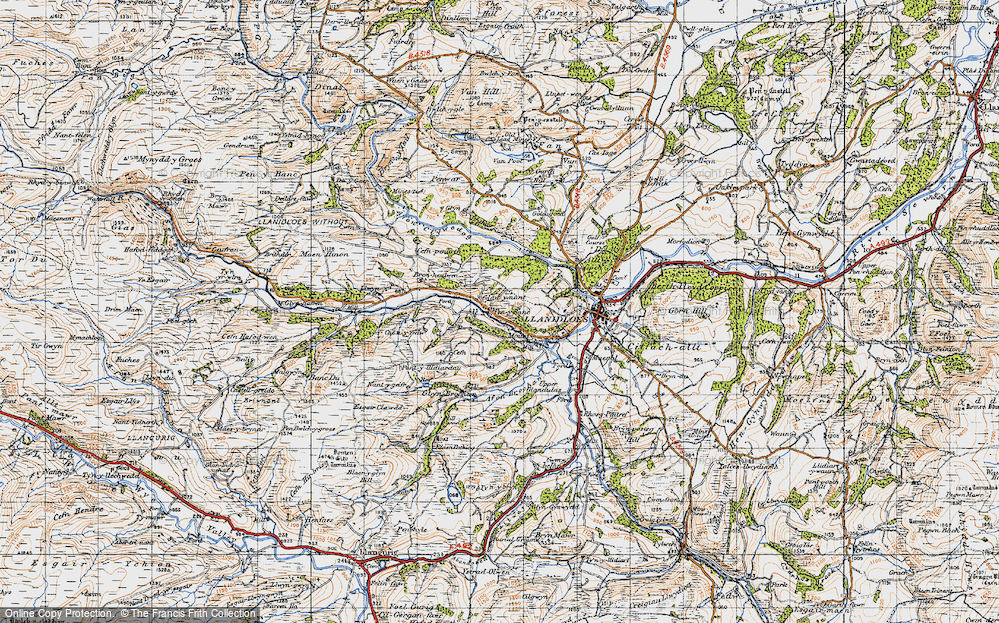Old Map of Glan-y-nant, 1947 in 1947