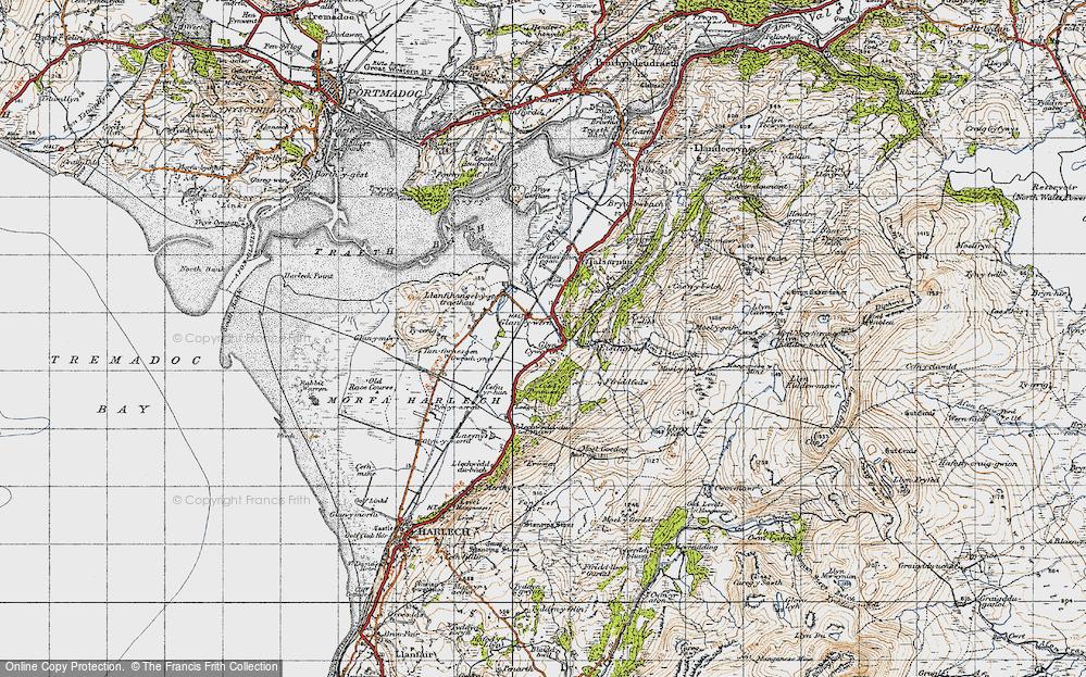 Old Map of Glan-y-wern, 1947 in 1947