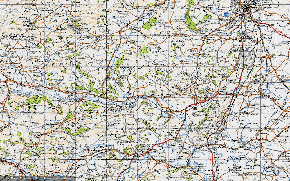 Old Map of Glan-yr-afon, 1947 in 1947