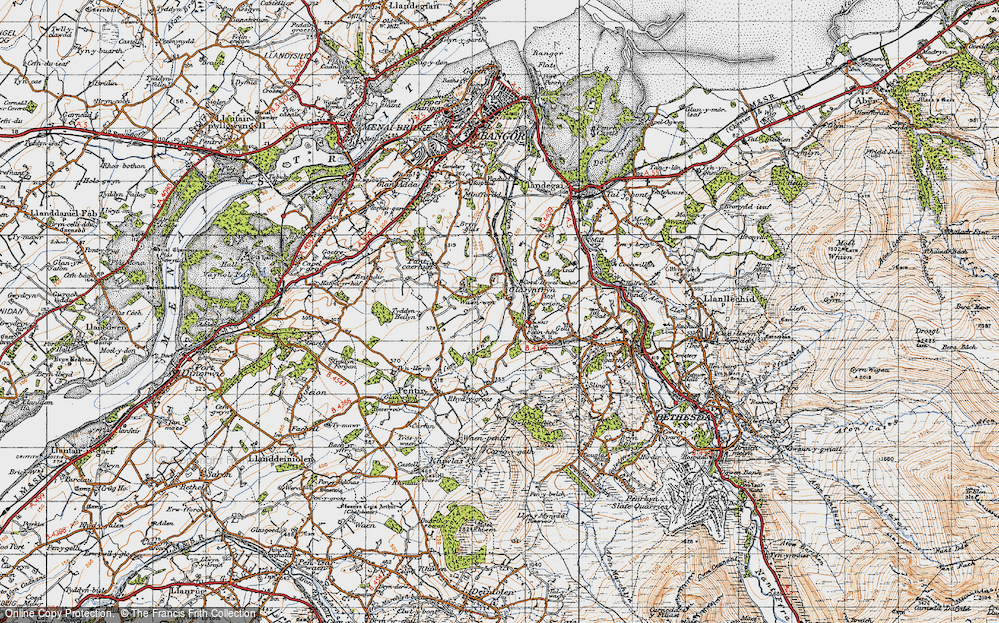 Old Map of Glasinfryn, 1947 in 1947
