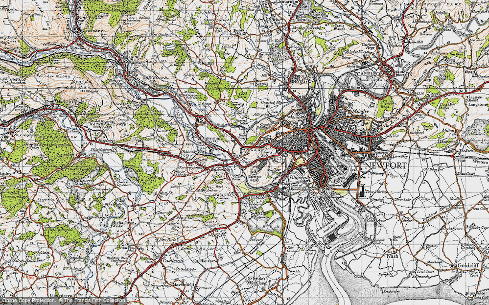 Old Map of Glasllwch, 1947 in 1947