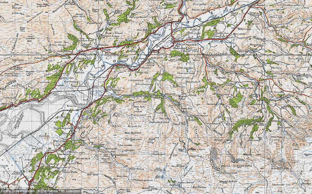 Old Map of Glaspwll, 1947 in 1947