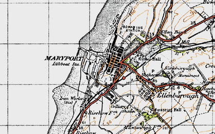 Old map of Glasson in 1947