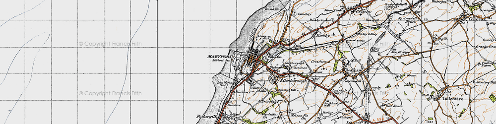 Old map of Glasson in 1947