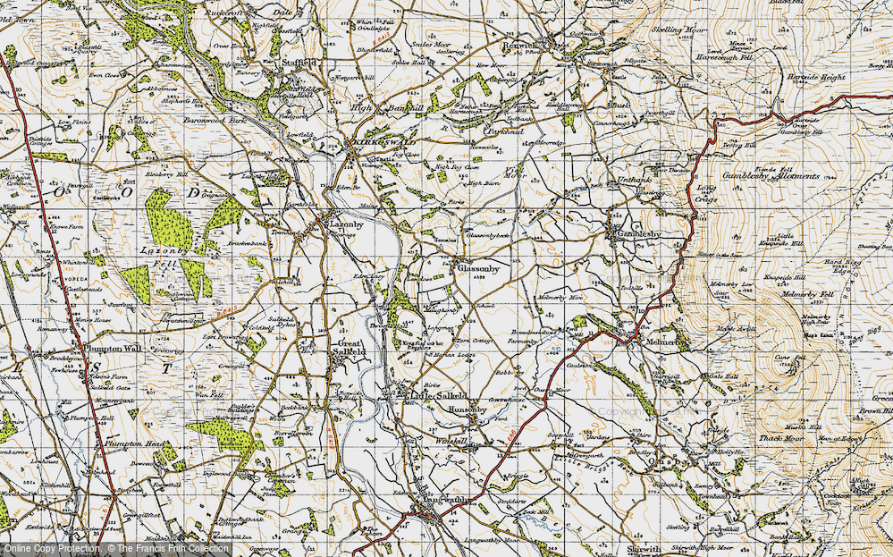 Old Map of Glassonby, 1947 in 1947