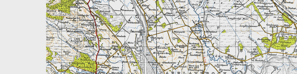 Old map of Banks in 1947