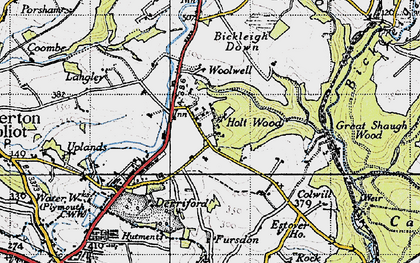 Old map of Glenholt in 1946