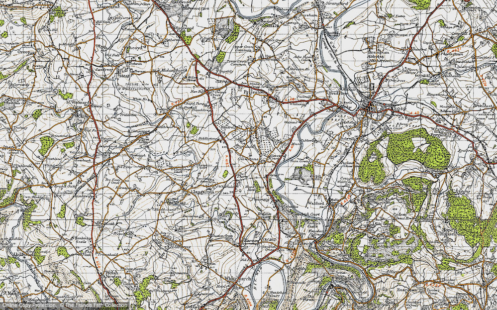 Old Map of Glewstone, 1947 in 1947