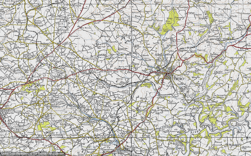 Old Map of Gloweth, 1946 in 1946
