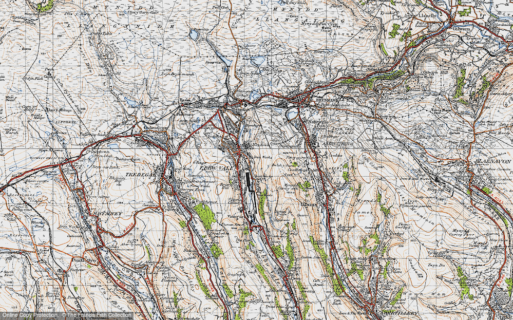 Old Map of Glyn Etwy, 1947 in 1947