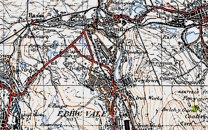 Old map of Glyncoed in 1947