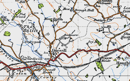 Old map of Gnosall in 1946