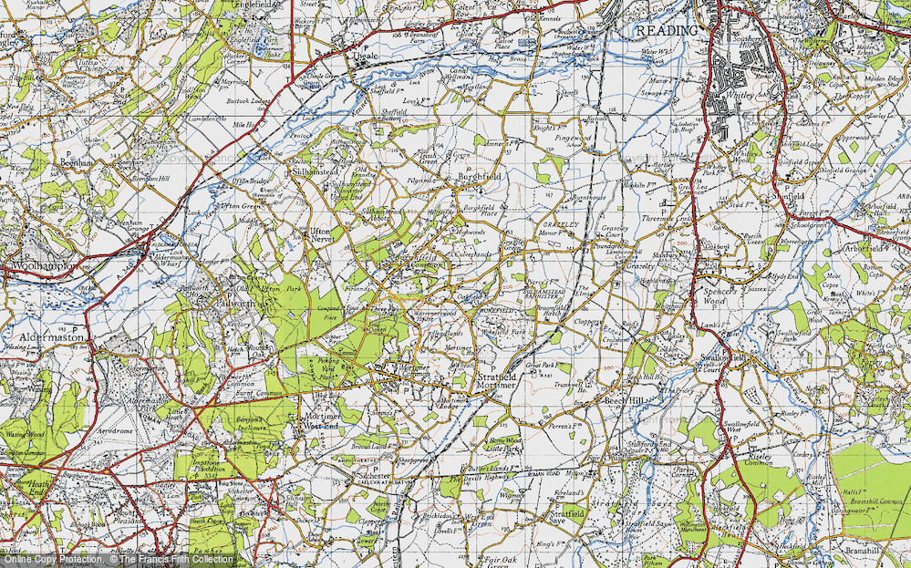 Old Map of Goddard's Green, 1945 in 1945