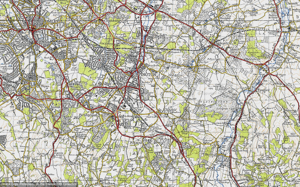Old Map of Goddington, 1946 in 1946