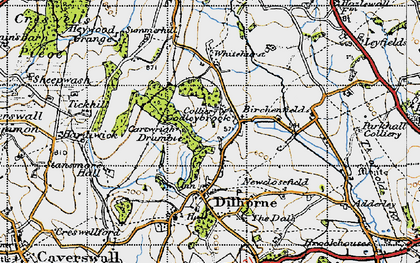 Old map of Whitehurst in 1946