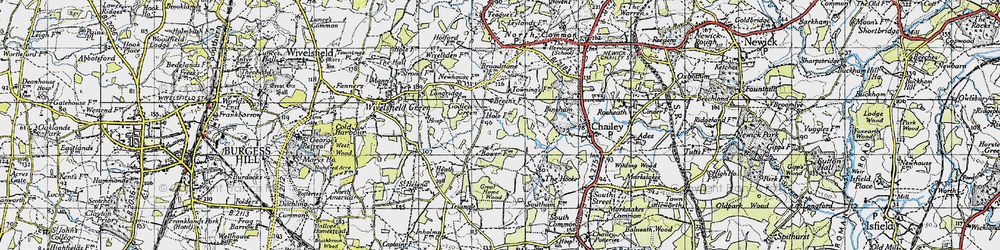 Old map of Godleys Green in 1940