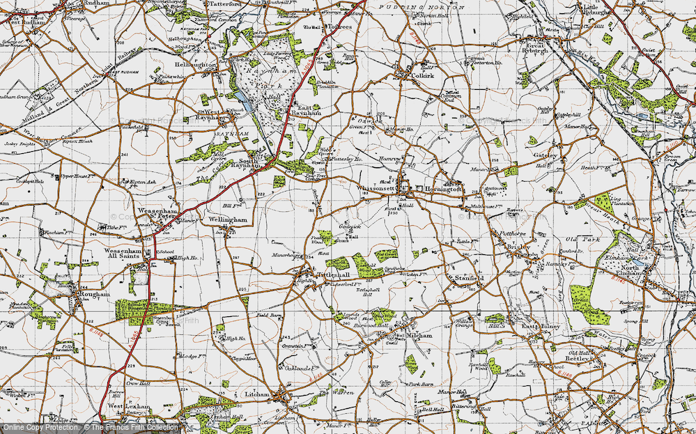 Old Map of Godwick, 1946 in 1946