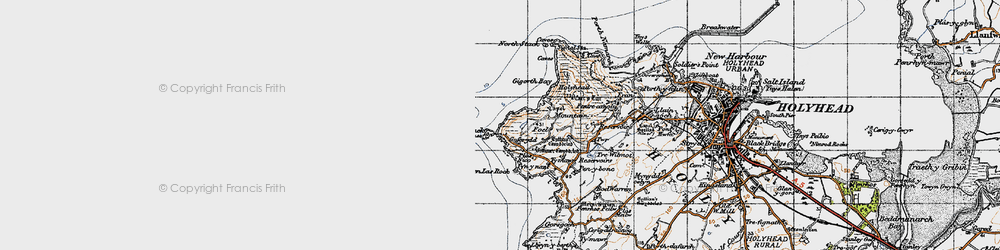 Old map of Goferydd in 1947
