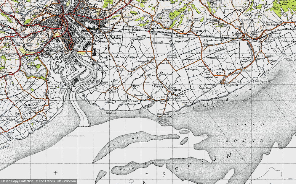 Old Map of Goldcliff, 1946 in 1946