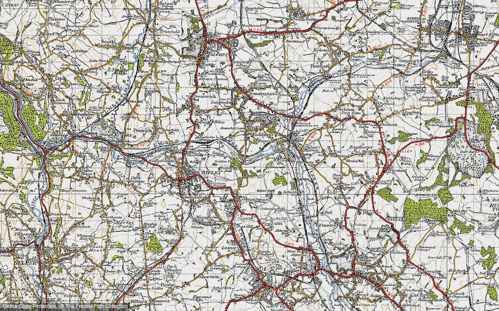 Old Map of Golden Valley, 1946 in 1946