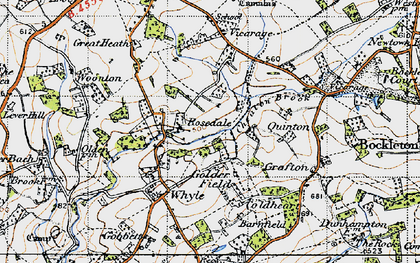 Old map of Golder Field in 1947