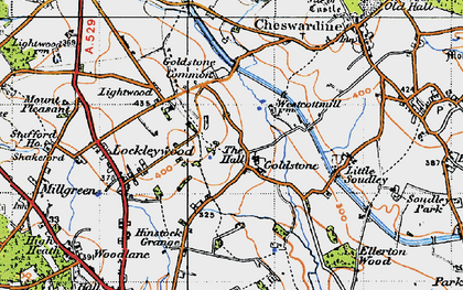 Old map of Goldstone in 1946
