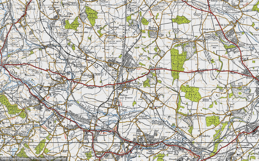 Old Map of Goldthorpe, 1947 in 1947