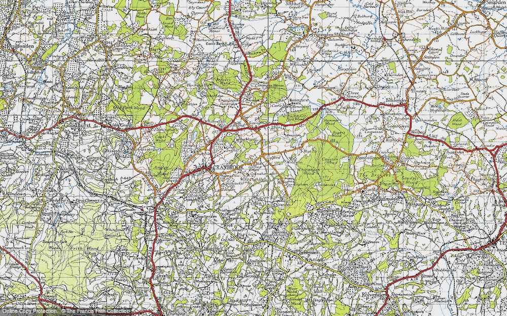 Old Map of Golford, 1940 in 1940