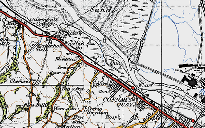 Old map of Golftyn in 1947