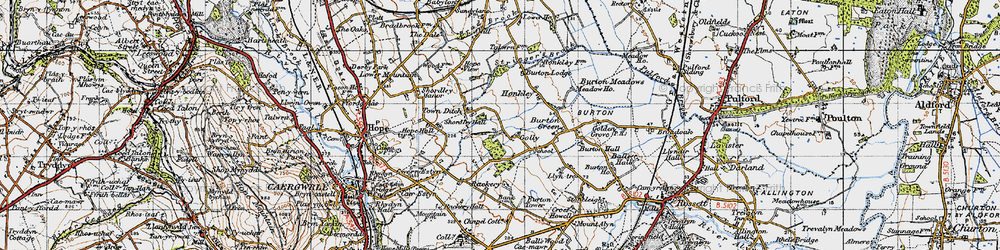 Old map of Golly in 1947