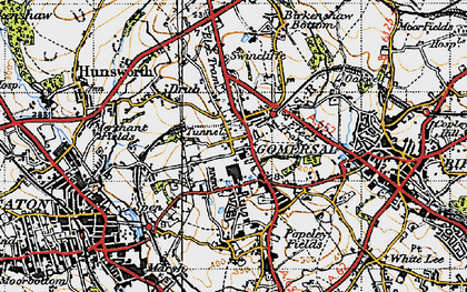 Old map of Gomersal in 1947