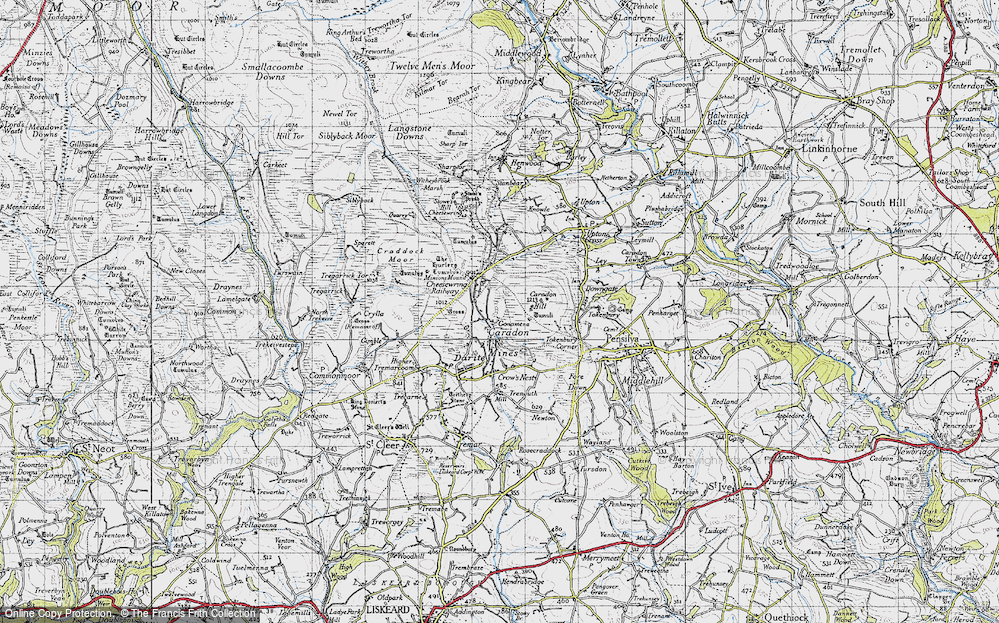 Old Map of Gonamena, 1946 in 1946